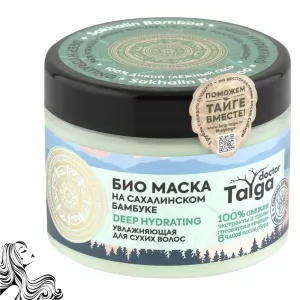 Moisturizing Bio Mask DEEP HYDRATING for Dry Hair, Sakhalin Bamboo, Doctor Taiga, 300 ml/ 10.14 oz