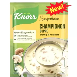 Creamy Champignon Mushroom Soup, Suppen Liebe KNORR, 45g / 1.59 oz