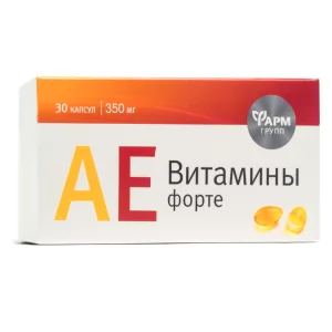 A+E Vitamins-Forte 350 mg, Farmgroup, 30 pcs