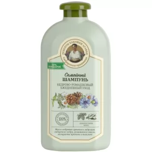 Cedar-Chamomile Family Shampoo for All Hair Types, Grandma Agafya's Recipes, 500ml/ 16.91 oz