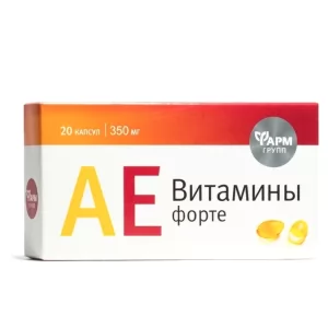 Vitamins A + E FORTE, Farmgroup, 20 capsules of 350 mg