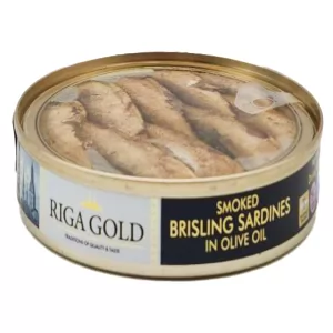 Bristling Sardines In Olive Oil, Riga Gold, 120g/ 4.23oz