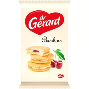 Cookies with Cherry Jelly & Cream Filling Bambino, DR GERARD, 235g/ 0.52lb