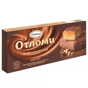 Glazed Wafer Cake With Nuts “Otlomi”, Akkond, 10.58 oz / 300 g