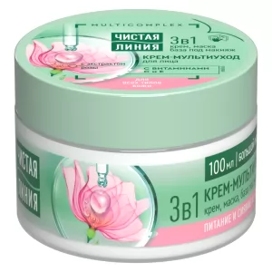 Multi-Step Cream 3 in 1 with Rose Extract, Pure Line, 100ml / 3.38 oz