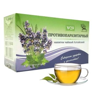 Antiparasitic Herb Collection (tea drink) No. 29 (filter bags), Universal-Pharma, 25 g/ 0.055 lb