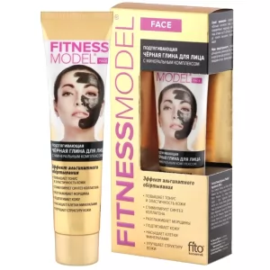 Tightening Face Mask Black Clay Mineral Complex | Fitness Model, Fitocosmetic, 45ml/ 1.52 oz
