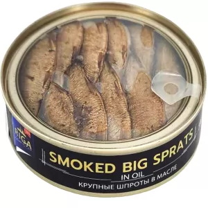 Large Sprats in Oil, Riga, 168g/ 5.92oz