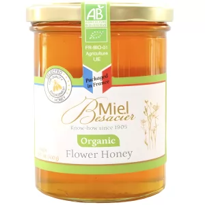 French Organic Flower Honey, Miel Besacier, 500g/ 17.64oz