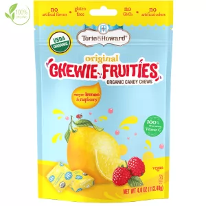 Organic Chewie Candy Meyer Lemon & Raspberry, Torie & Howard, 113g/ 4oz