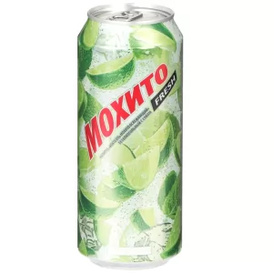 Non-alcoholic Carbonated Mojito Fresh Refreshing Cocktail, Ochakovo, 500ml/ 16.91oz