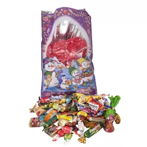 Sweet New Year's Gift "Snegoviki" Pink Pack 3 Lb