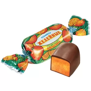 Chocolate Candies with Jelly Orange Filling, Red October, 1 kg / 35.27 oz