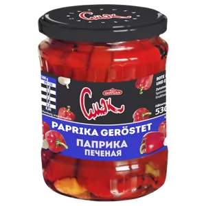 Pickled Roasted Sweet Pepper, Smak, 530g / 18.7 oz