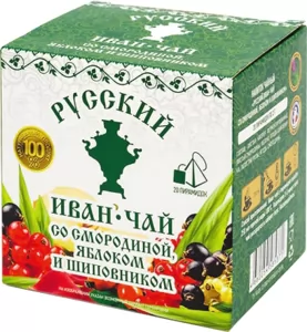 Ivan Tea with Currant, Apple & Rosehips, Russian Ivan Tea, 20 pyramids