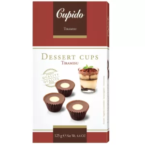 Chocolate Dessert Tiramisu Cups, Cupido, 125g/ 4.41oz