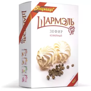 Marshmallow Zefir Coffee Flavour Sharmel, Udarnitsa, 255g/ 0.56 lb