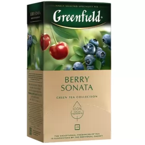 Greenfield Green Tea Berry Sonata, 25 Tea Bags