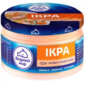 Capelin Roe Spread with Shrimps, Ikra, Water World, 160g / 5.64oz