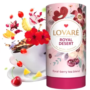 Floral-Berry Tea Blend «Royal Dessert», Lovare, 80g/ 2.82oz