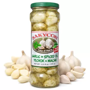 Garlic in Spiced Oil, Zakuson, 12.5 fl oz / 370 ml