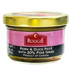 Duck & Pork Pate with 20% Foie Gras, Rougie, 80g / 2.8oz