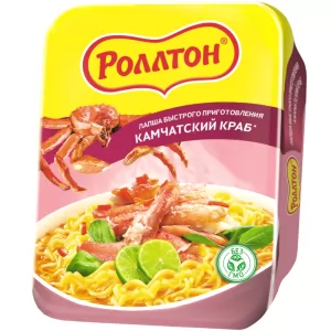 Kamchatka Crab Instant Noodles, Rollton, 90g/ 3.17 oz