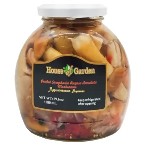 Pickled Mushrooms Boroviki | Stropharia, House of Garden, 580ml/ 19.6oz