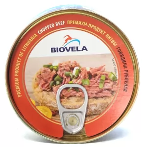 Chopped Canned Beef, Biovela, 240g/ 8.47oz