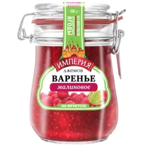 Raspberry Jam with Fructose, Jam Empire, 550g/ 1.21 lb