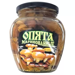 Marinated Nameko Opyata Mushrooms (Uniservis), 15.52 oz/ 440 g