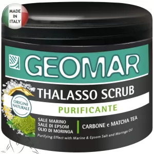 Thalasso Cleansing Scrub Charcoal with Black Salt & Matcha Tea, Geomar, 600g/1.32lb
