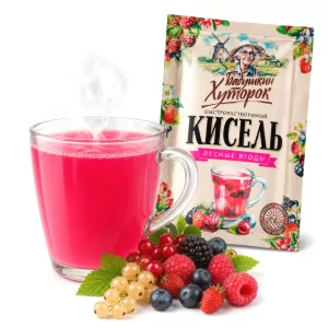 Instant Kissel Wild Berries (Individual Portion), Babushkin Khutorok, 1.06 oz / 30 g