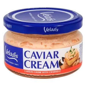 Capelin Caviar Cream Spread with Crabmeat, Veladis, 180g/ 6.35oz