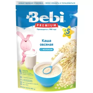 Baby Milk Oatmeal Porridge | 5 + Months, Bebi Premium, 200 g/ 0.44lb