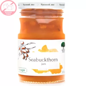 Seabuckthorn Jam Premium SUGAR FREE, Russian Forest, 220g/ 7.76oz