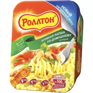 Instant Hot Chicken Noodles, Rollton, 90g/ 3.17oz