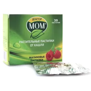 Doctor Mom Herbal Cough Lozenges Raspberry Flavor, 20 pcs.