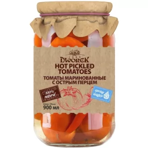 Pickled Tomatoes with Hot Pepper, Dworek, 900ml/ 30.43 fl oz