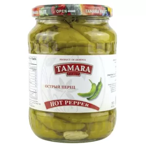 Pickled Hot Peppers, Tamara, 700g / 24.69oz