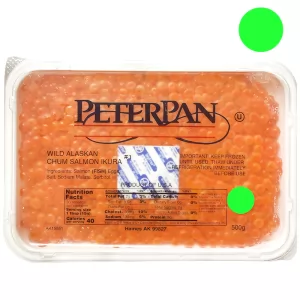 Wild Alaskan Chum Salmon Caviar #1 Green Ikura, Peter Pan, 500g/ 17.64 oz