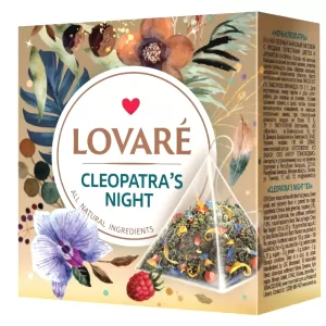 Green Tea with Goji Berries & Rose Buds “Cleopatra’s Night”, Lovare, 15 Pyramids
