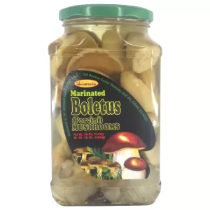 Marinated Boletus (Maslyata) Mushrooms, Uniservis, 30 oz/ 840g