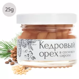 Pine Nuts in Pine Syrup, Russian Forest, 25g / 0.88oz