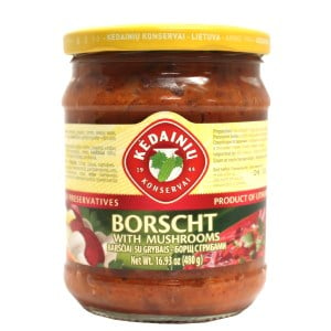 Borscht with Mushrooms (Glass Jar), Kedainiu, 480 g