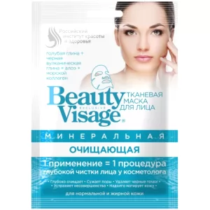 Tissue Facial Mask Mineral Cleansing, Beauty Visage, Fitocosmetic, 25ml/ 0.85 oz