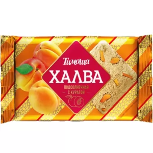 Sunflower Halva with Dried Apricots "Timosha", Azov CF, 250g / 8.82oz