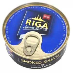 Smoked Sprats in Oil, Riga, 160g/ 5.64oz