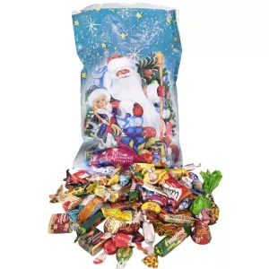 Sweet New Year's Gift "Ded Moroz & Snegurochka" Blue Pack 3Lb