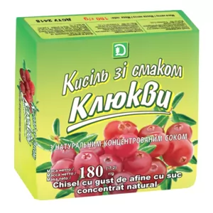 Cranberry Kissel | Jelly Drink, Golden Grain, 180g / 6.35oz